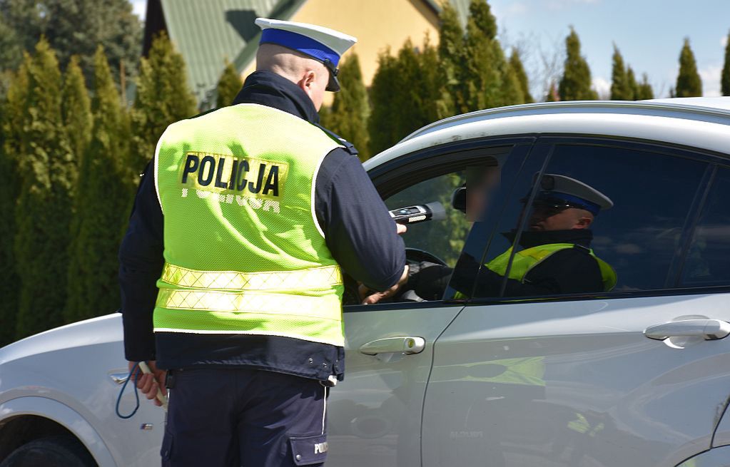 Zatrzymanie śpiącego nietrzeźwego kierowcy