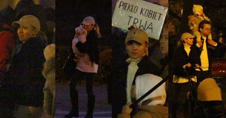 Kasia Tusk protestuje z mężem i córkami na marszu pod hasłem "Ani jednej więcej" (ZDJĘCIA)
