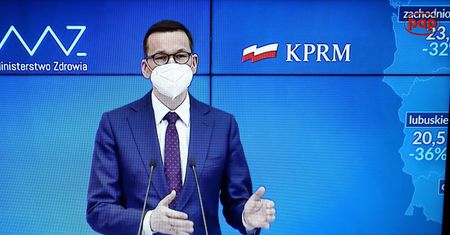 "Wczoraj rozmawiałem z szefem Pfizera". Konferencja Mateusza Morawieckiego