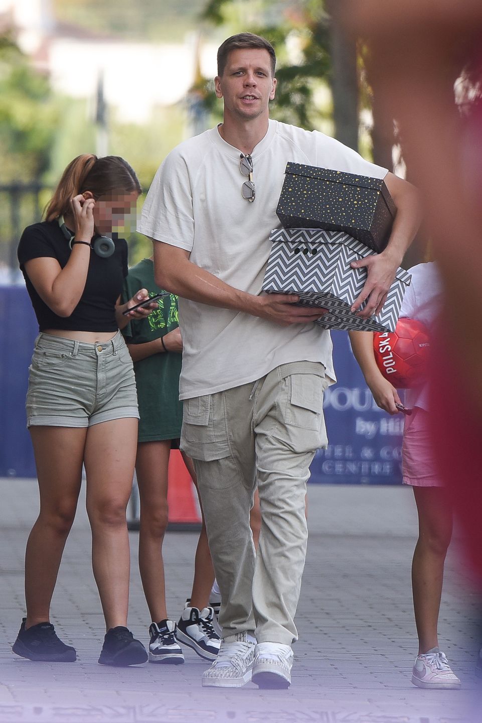 Wojciech Szczęsny z rodziną