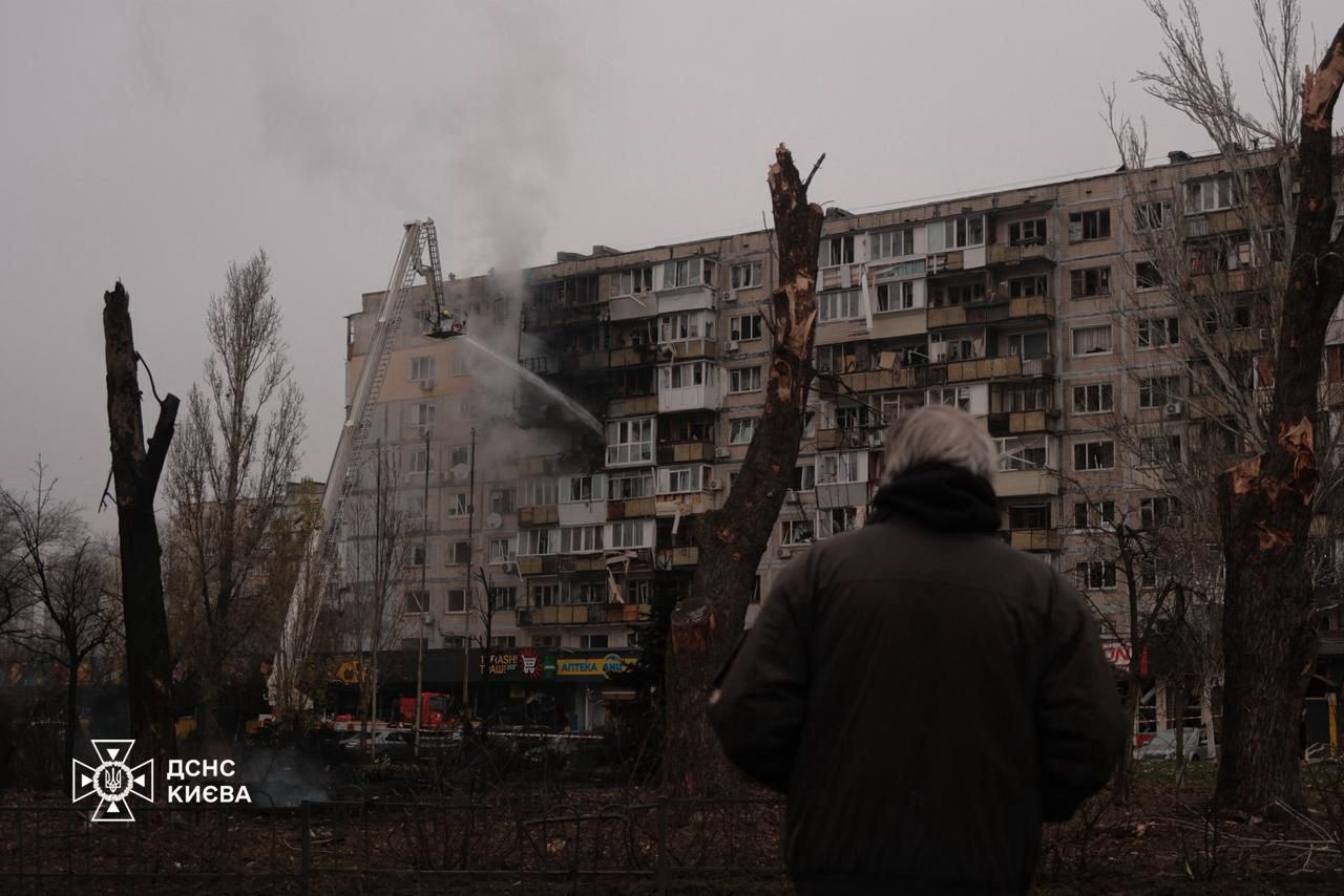 Zniszczenia Kijowa po rosyjskim ataku