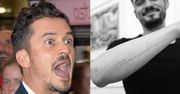 WPADKA Orlando Blooma. Wytatuował sobie imię syna Z BŁĘDEM (FOTO)