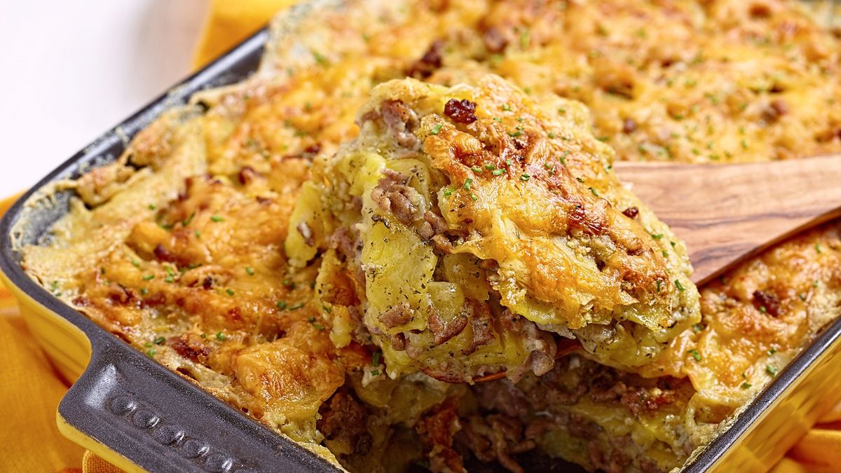 Zapiekanka ziemniaczana z mięsem mielonym