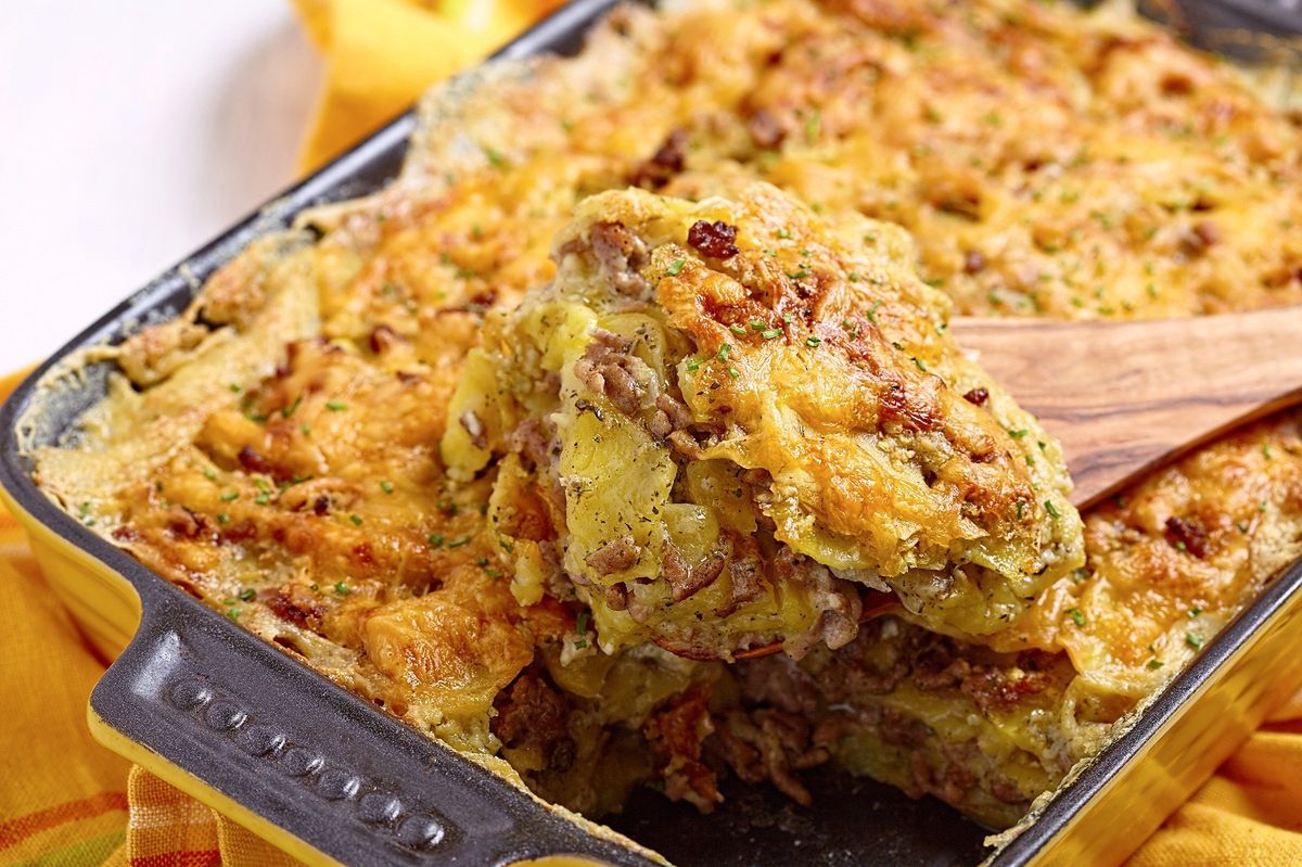 Kartoffelauflauf als günstiges Familiengericht: So geht's!