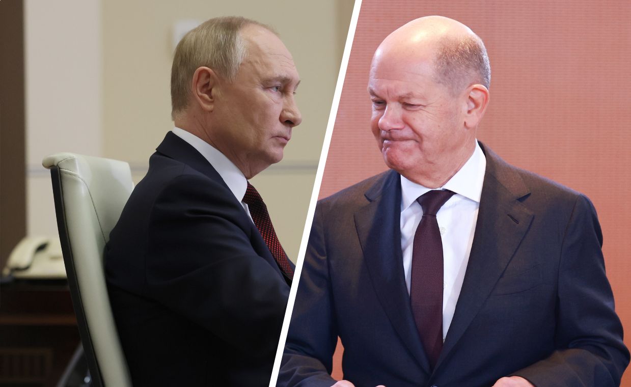 Władimir Putin, Olaf Scholz