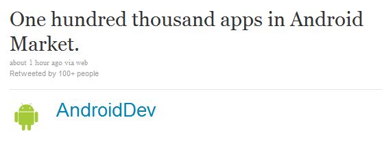 Google oficjalnie potwierdza: 100 000 aplikacji w Markecie 2