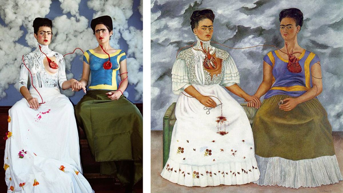 Deskorolka zamiast wideł, a telefon zamiast książki. Znane obrazy odtworzone w naszych czasach 1