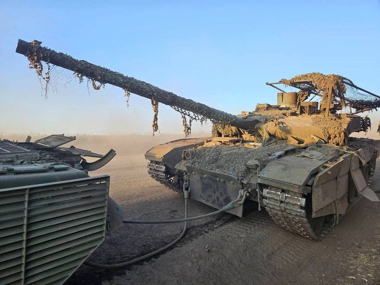 A T-90M captured by Ukrainians in the Kursk region