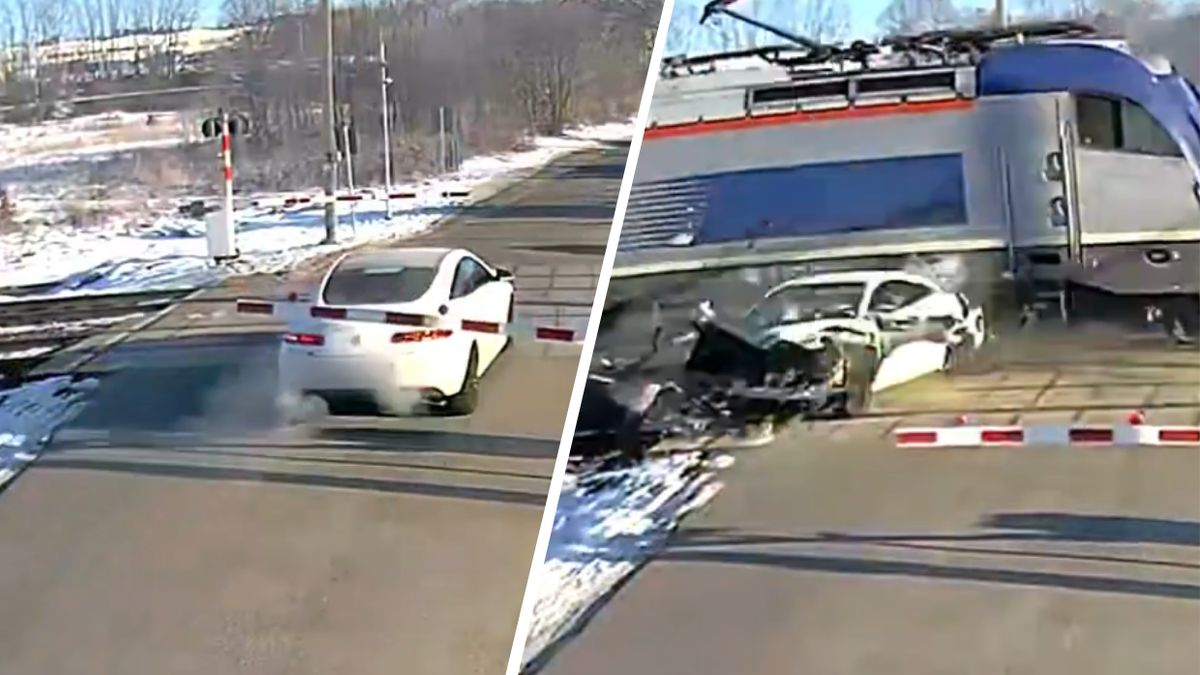 Incydent na przejściu kolejowym