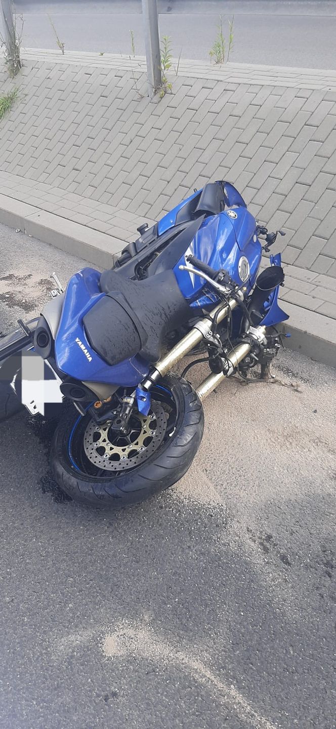Yamaha po zderzeniu z toyotą