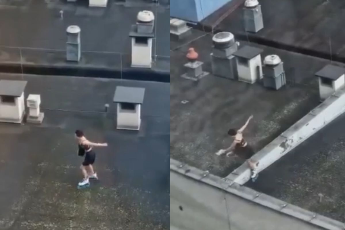 Jeździła rolkami po dachu szpitala. Służby musiały interweniować