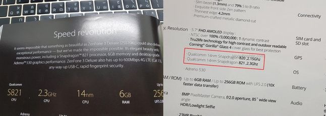 Qualcomm Snapdragon 821 w Zenfone 3 Deluxe