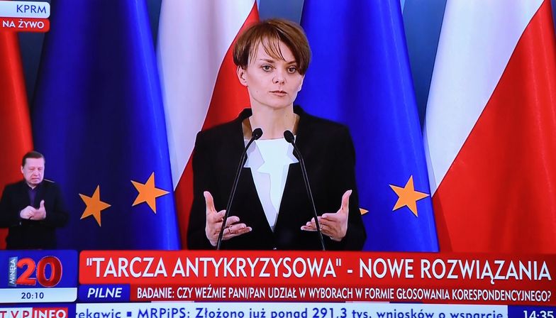 Odmrażanie gospodarki. Jadwiga Emilewicz o poluzowaniu zasad społecznej kwarantanny.