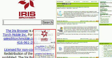 Przeglądarka Iris Browser dla Windows Mobile za darmo