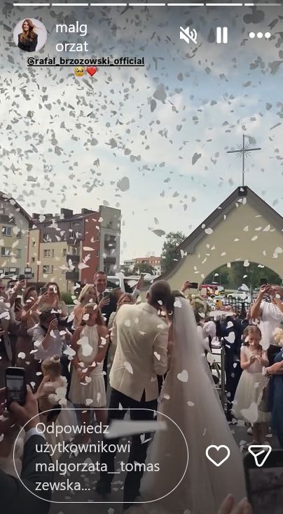 Małgorzata Tomaszewska pokazała kadr ze ślubu Rafała Brzozowskie