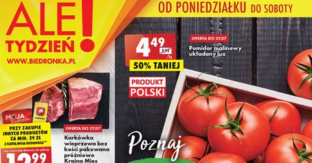Najnowsza gazetka Biedronka od poniedziałku 25 lipca. Promocje w Biedronce 25.07-30.07