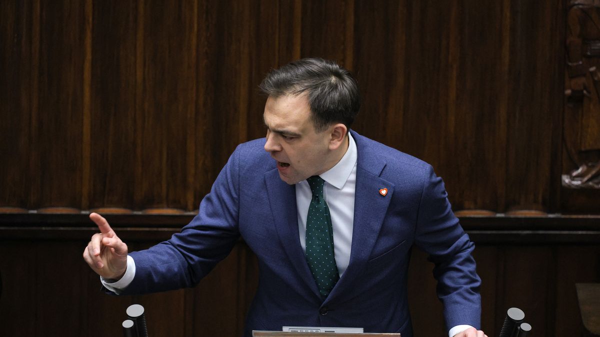 Warszawa, 05.02.2025. Minister finansów Andrzej Domański na sali obrad Sejmu w Warszawie, 5 bm. Sejm, który rozpoczyna dwudniowe posiedzenie, zajmie się m.in. rządowym projektem nowelizacji ustawy o podatku akcyzowym i ustawy o zdrowiu publicznym. (jm) PAP/Rafał Guz