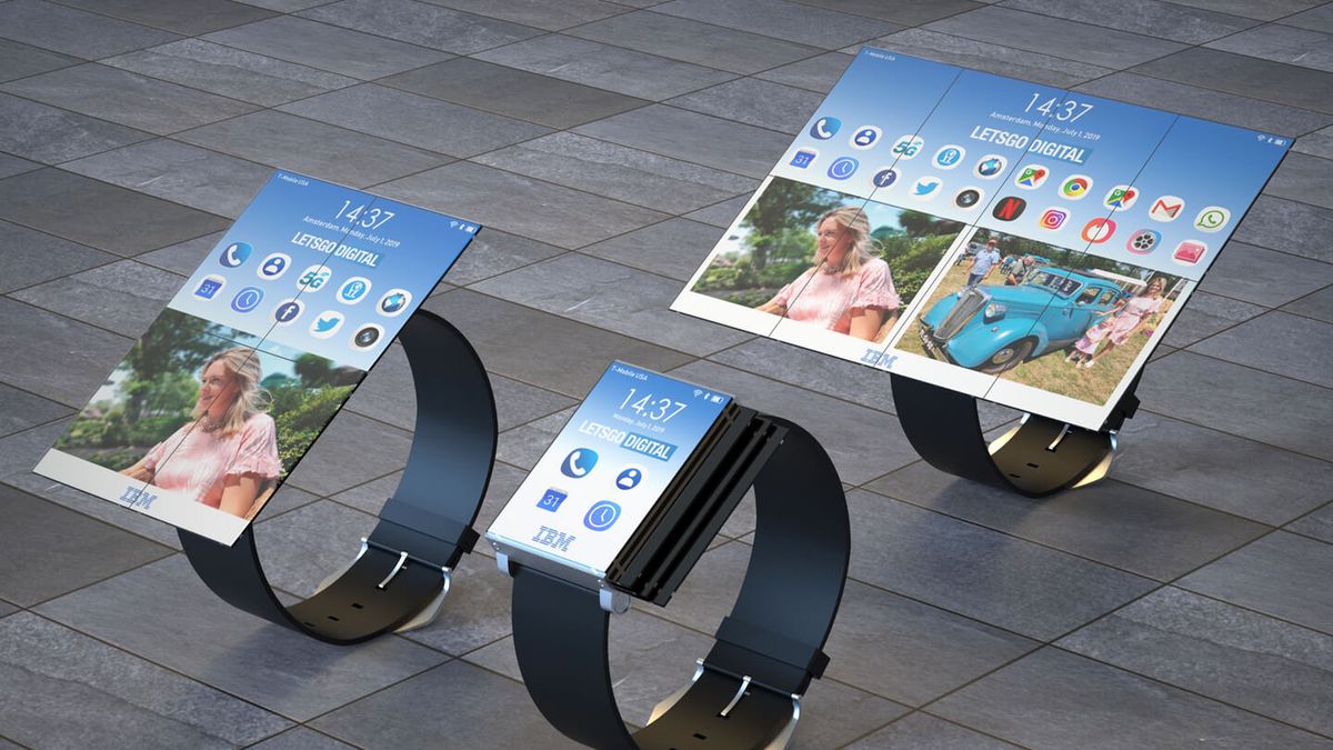 IBM ma nowy wynalazek. To smartwatch z rozkładanym ekranem 1
