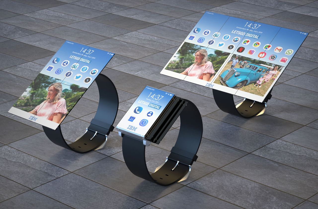 IBM ma nowy wynalazek. To smartwatch z rozkładanym ekranem