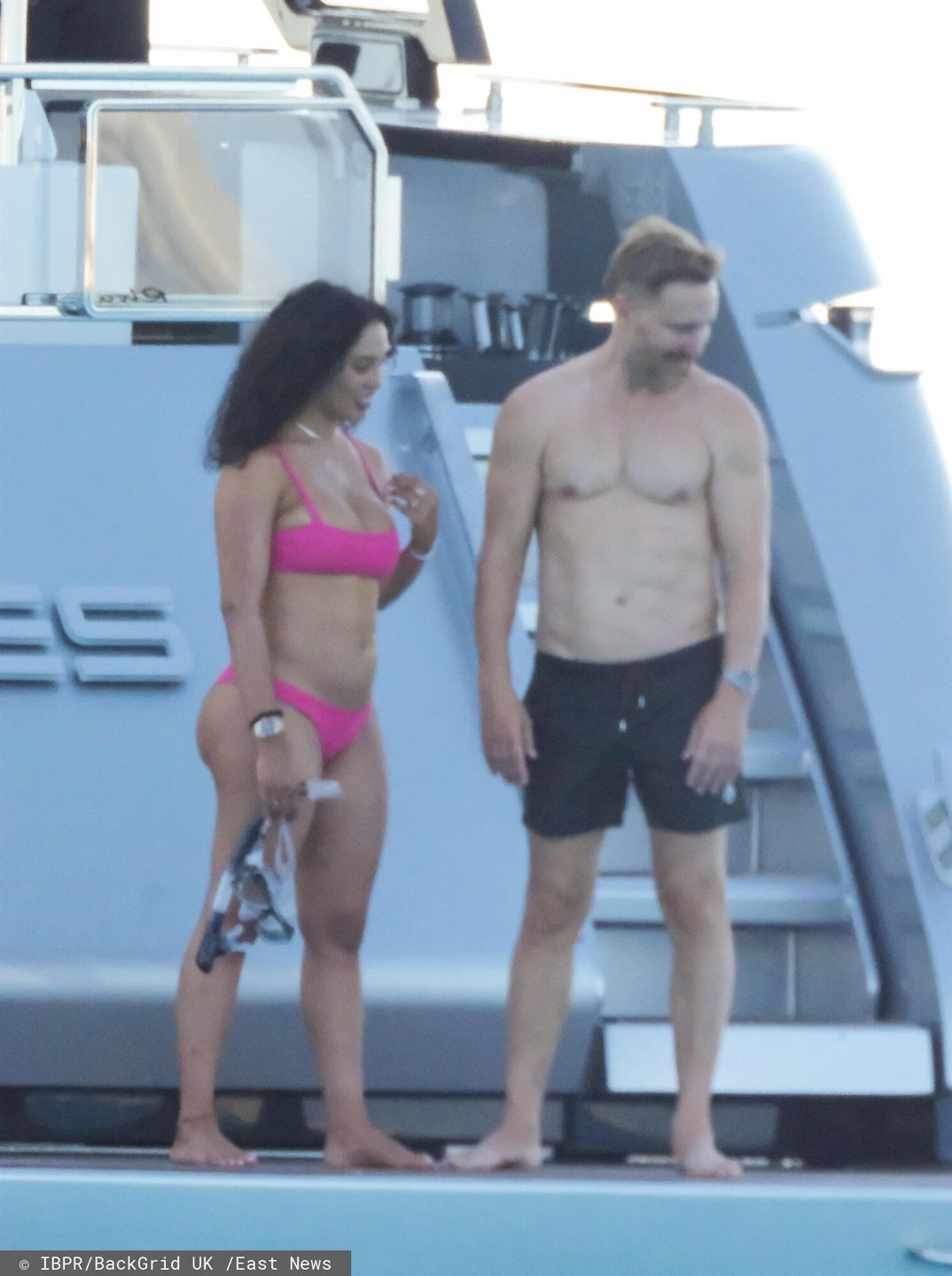 David Guetta i Jessica Ledon wymieniają czułości na jachcie