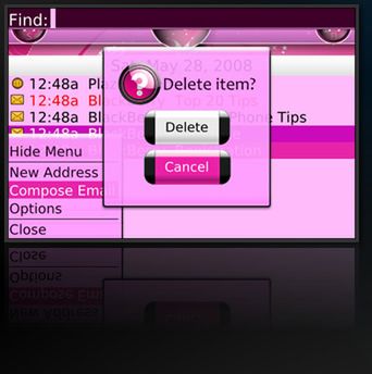 Róż i kwiatki w Blackberry 2