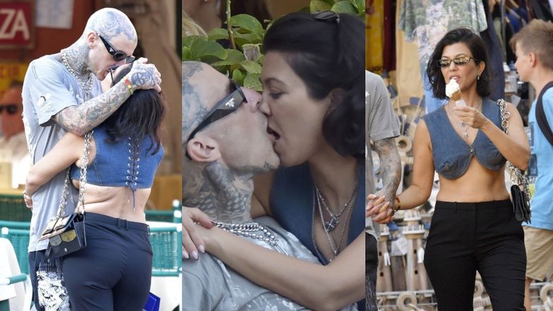 Kourtney Kardashian i Travis Barker na romantycznej randce w centrum Portofino