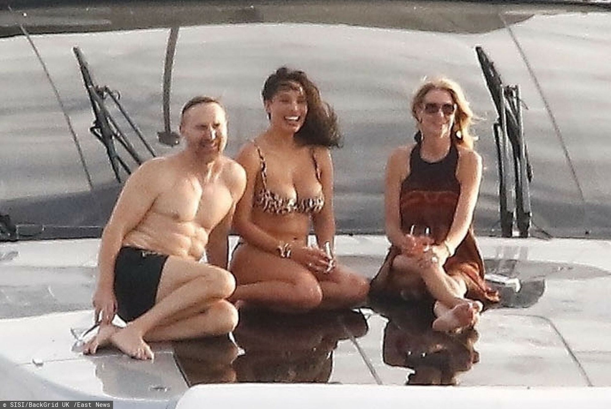 David Guetta z partnerką na jachcie