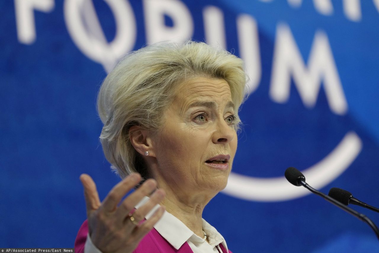 Ursula von der Leyen w Davos 