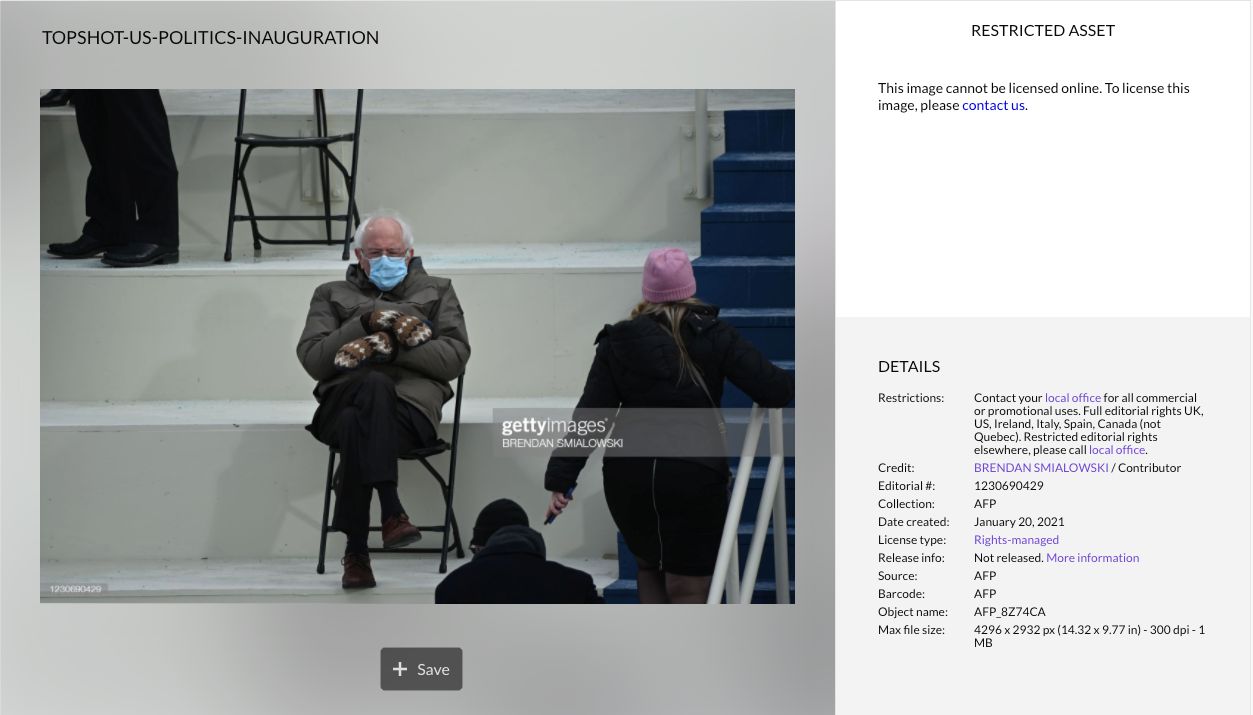 Autor znanego zdjęcia Berniego Sanders nie zamierza się nim chwalić w portfolio 2