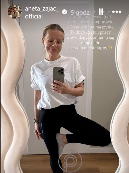 Aneta Zając chwali się szczupłą sylwetką 