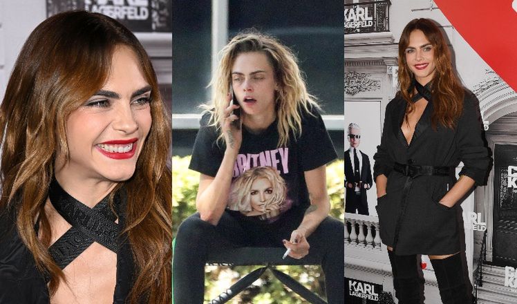 ODMIENIONA Cara Delevingne posyła uśmiechy na imprezie w Paryżu. Przezwyciężyła kryzys? (ZDJĘCIA)