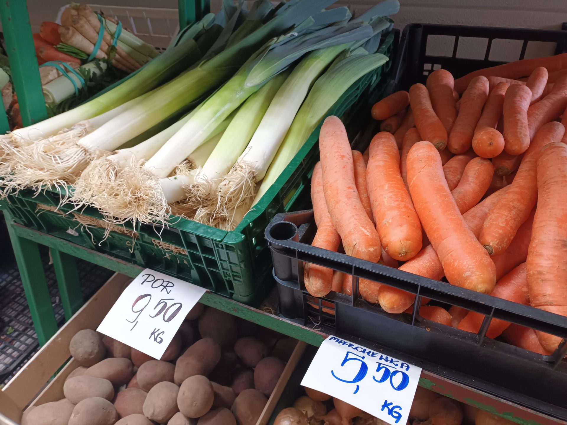 Ceny warzyw we wrocławskich warzywniakach
