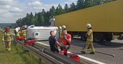 Wypadek na S7. Zderzenie pięciu pojazdów blokuje trasę do Warszawy