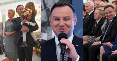 Roześmiani Dudowie na spotkaniu z parami o długoletnim pożyciu małżeńskim (ZDJĘCIA)