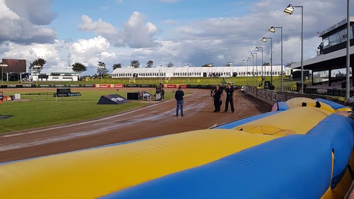 Stadion w Vojens przed Grand Prix Danii