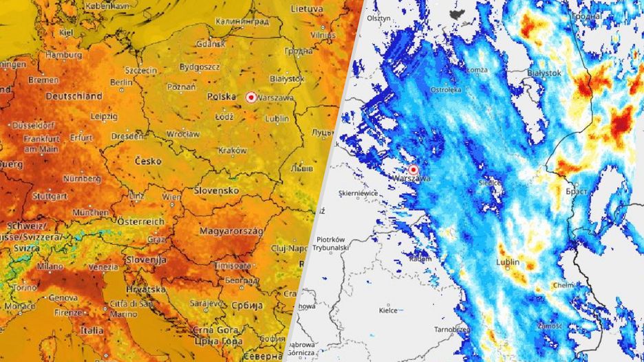 Groźna strefa burz nad Polską