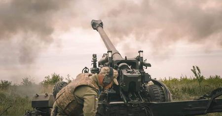 Nagrywanie rosyjskiej propagandy zakłócone. Winna ukraińska artyleria