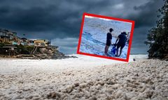To nie śnieg. Niebywałe zjawisko na plaży w Australii
