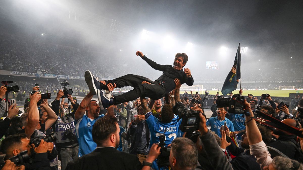 Getty Images / Francesco Pecoraro / Antonie Conte po zdobyciu mistrzostwa