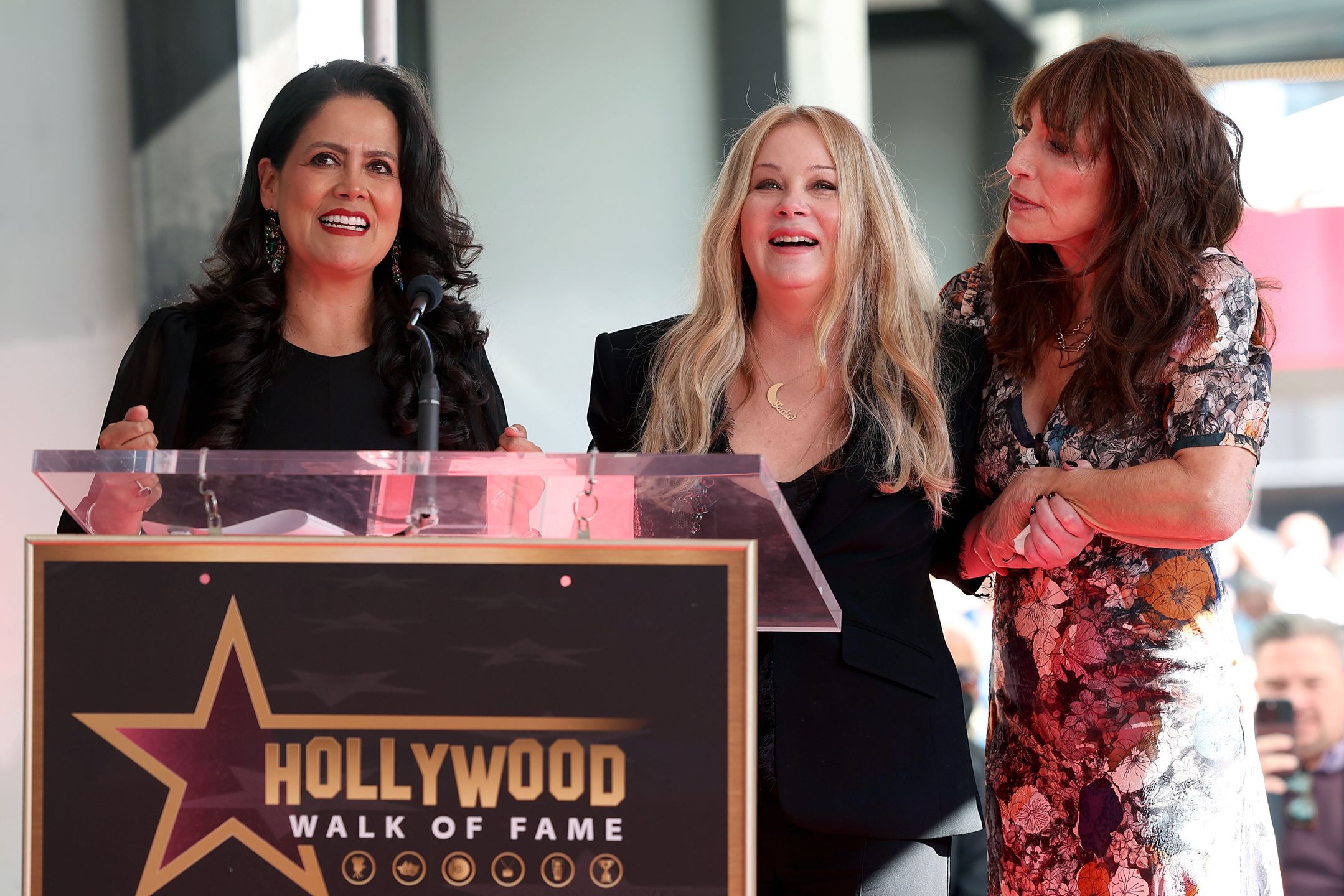 Christina Applegate odsłania swoją gwiazdę w Alei Sław