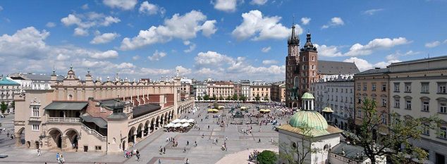 Widok na Rynek Główny w Krakowie / fot. FIVB