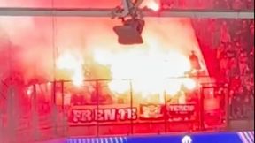 Niebezpieczne sceny na meczu Ligi Mistrzów. W sieci pojawiło się nagranie