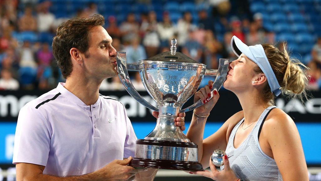 Zdjęcie okładkowe artykułu: Getty Images / Paul Kane / Na zdjęciu: Roger Federer (z lewej) i Belinda Bencić (z prawej), zwycięzcy Pucharu Hopmana 2018