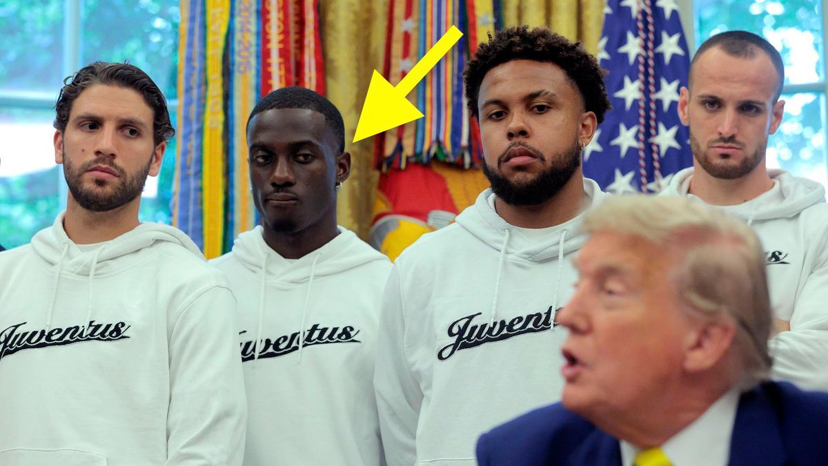 Getty Images / Chip Somodevilla / Timothy Weah podczas spotkania z Donaldem Trumpem