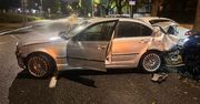 Warszawa: Kierujący BMW wjechał w pięć zaparkowanych aut na Mokotowie