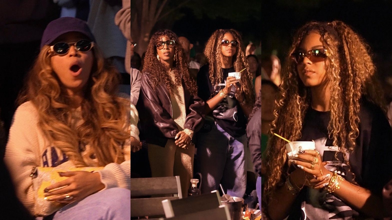 Blue Ivy bawi się z Beyonce i Kelly Rowland na koncercie