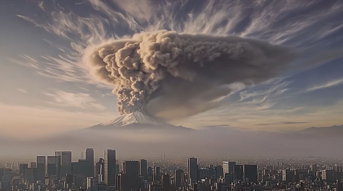 Tokio po erupcji Fuji. Miasto z pomocą AI ostrzega mieszkańców