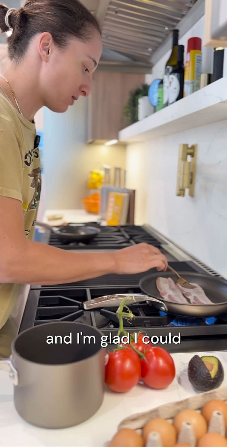 Iga Świątek w kuchni