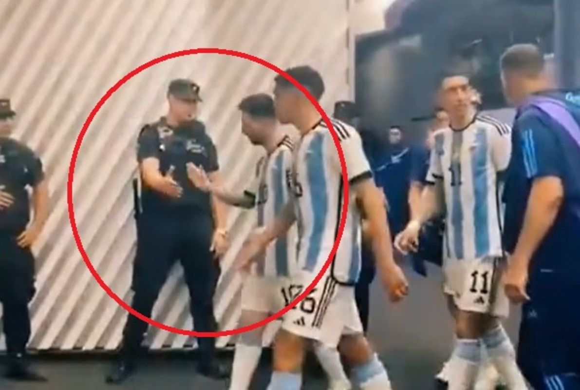 Nagranie zza kulis. Policjanci stracili fason, kiedy przyszedł Messi