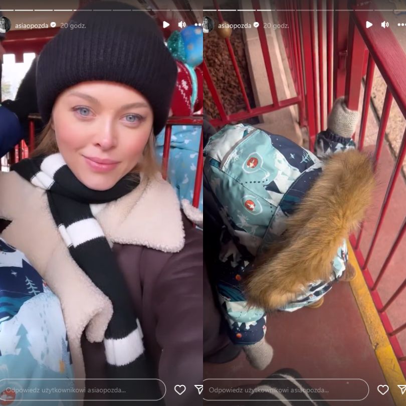 Joanna Opozda zwiedza Paryż z synkiem